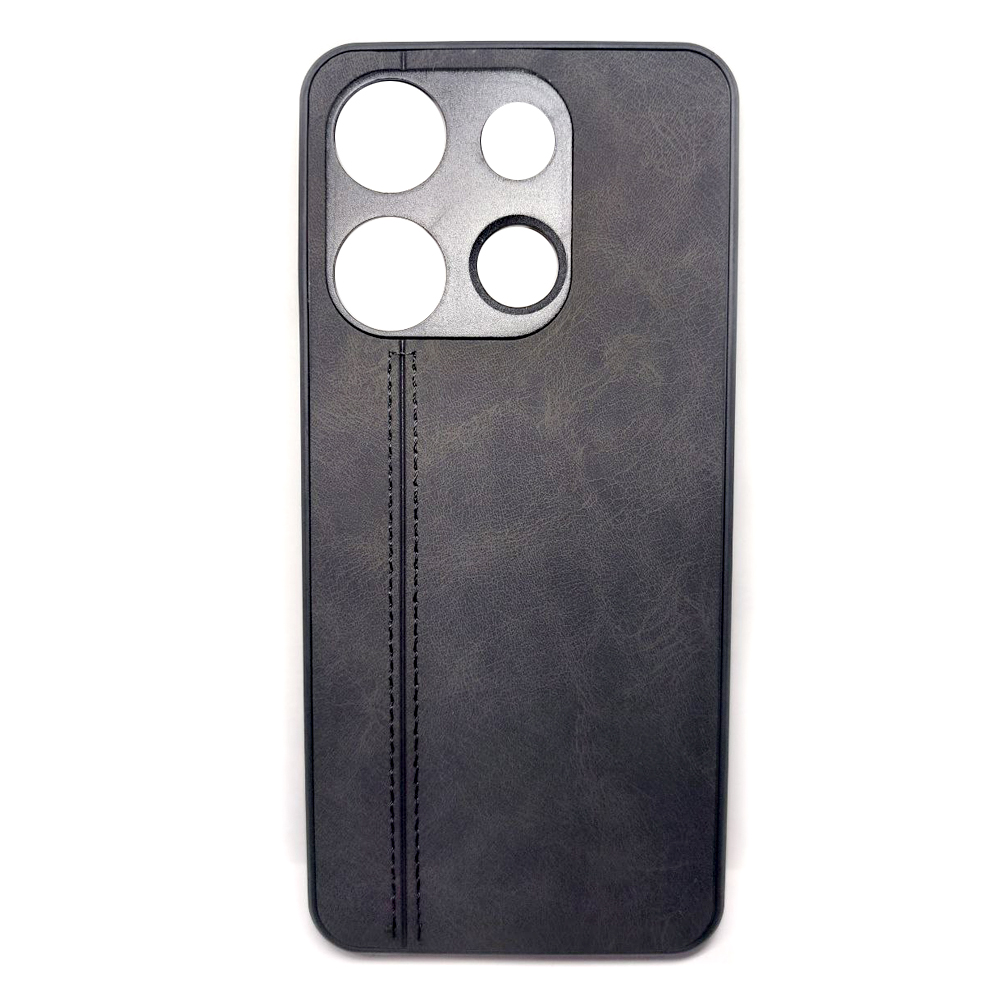 Накладка Leather Case для Tecno Pop 7/Infinix Smart 7 Black-0